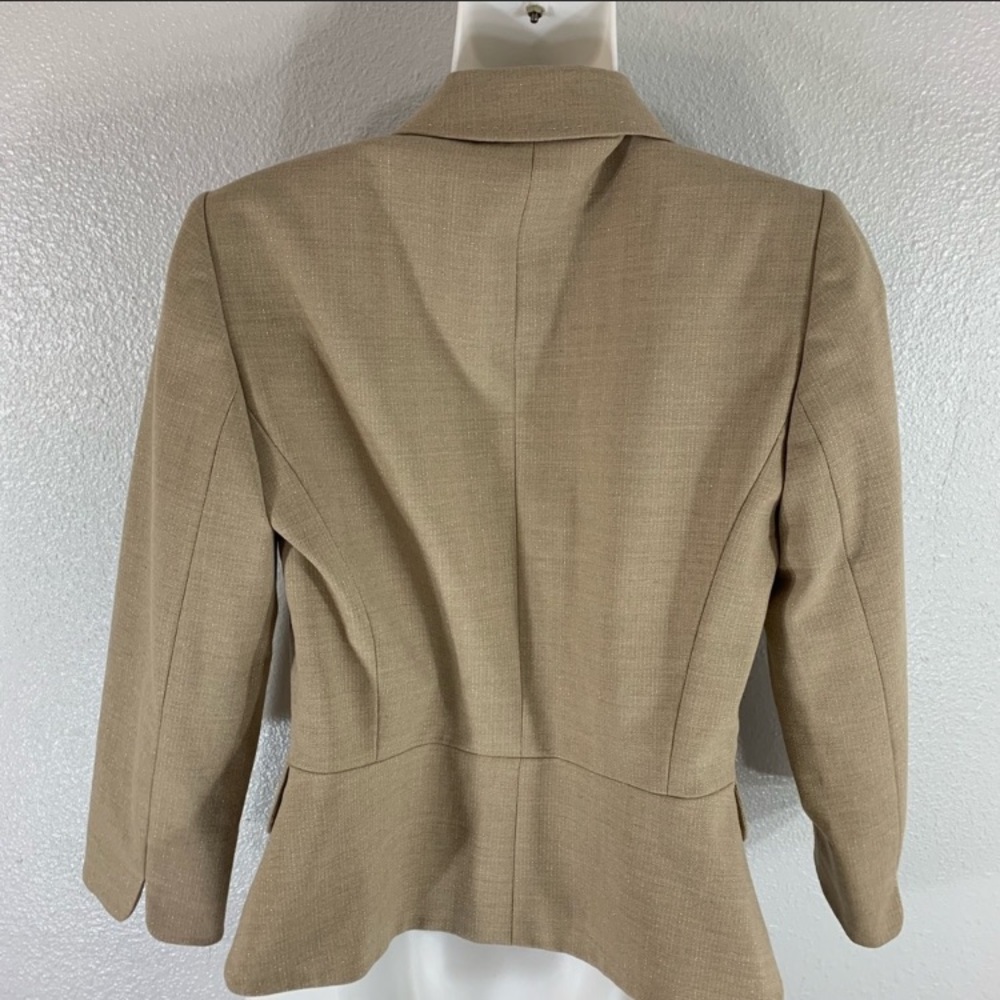 Antonio Melani natural & gold metallic blazer - Picture 6 of 7